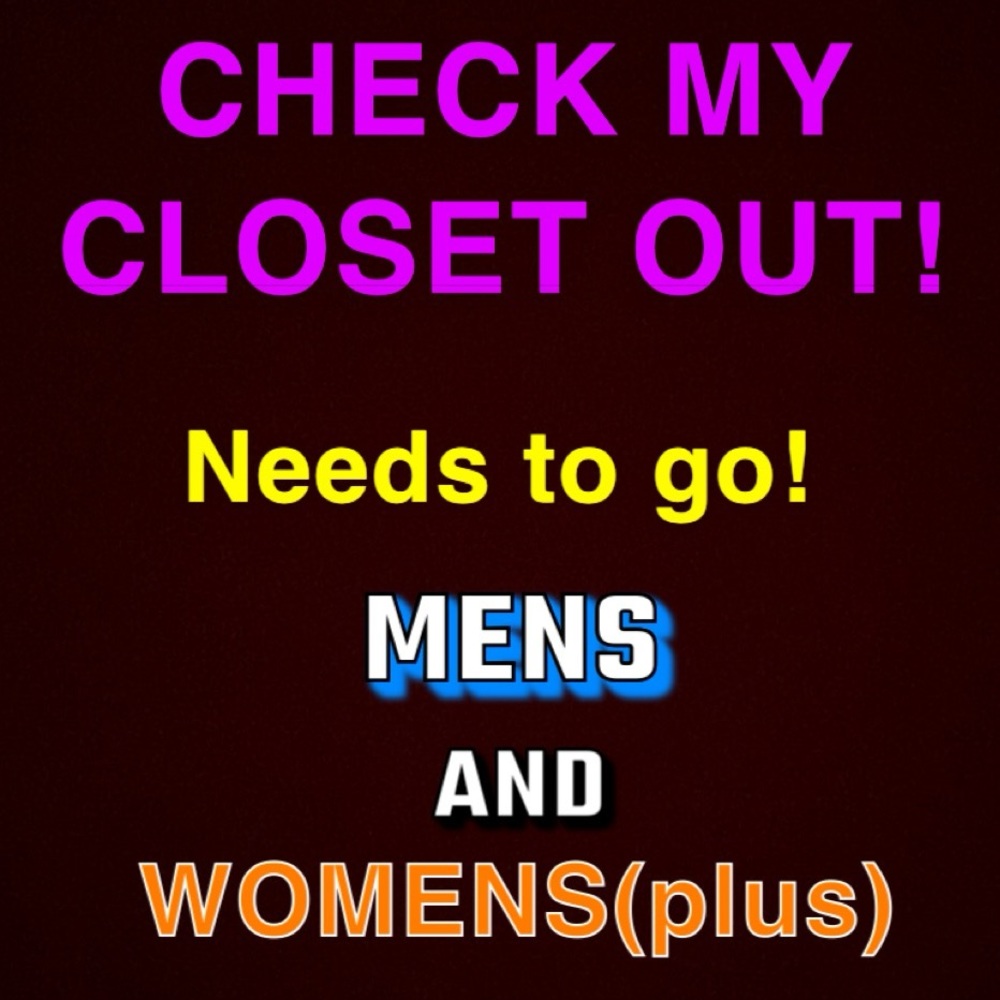 Mens and Women’s clothing…